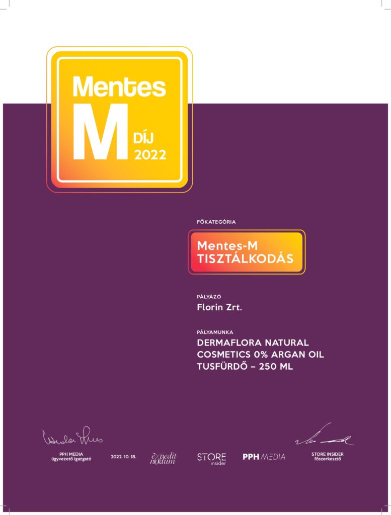 Mentes-M reward for Dermaflora Argan Oil Shower Gel